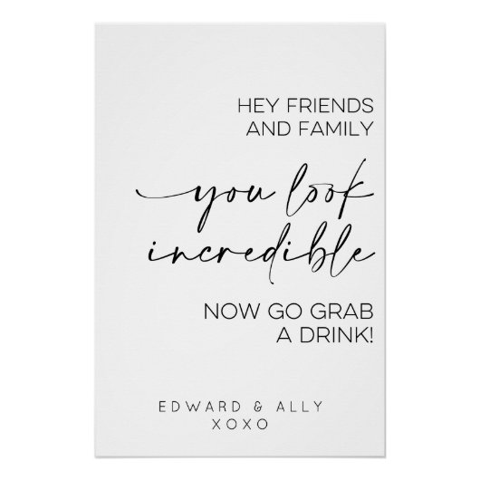 ねえ友達と家族、あなたは信じられないようだね ポスター (正面)