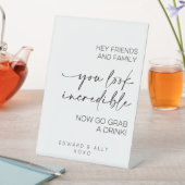 ねえ友達と家族、あなたは信じられないようだね 台座サイン (インサイチュ)