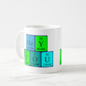 ねえ定期的なテーブルフレーズmag 2 コーヒーマグカップ (正面左)