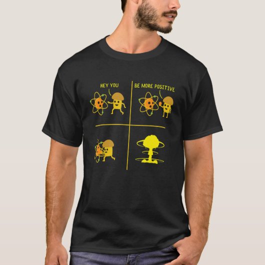 ねえ物理パン科学前向きユーモアよ Tシャツ (正面)
