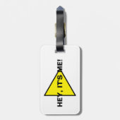ねえ私の警告シンボル荷物タグ ラゲッジタグ (裏面縦)