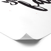 ねえ私はあなたの顔ピンクハート ポスター (角)