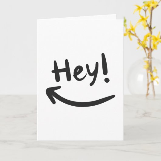 ねえ笑って カード (黄色い花)