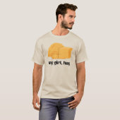 ねえ、女の子、干し草 Tシャツ (正面フル)