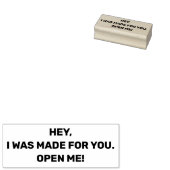 ねえ、私はあなたのために作られた、私を開く、包装 ラバースタンプ (押印)