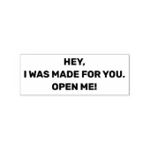 ねえ、私はあなたのために作られた、私を開く、包装 ラバースタンプ (インプリント)