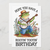 ねぐみの額の誕生日カエル シーズンカード (正面/裏面)