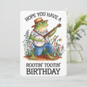 ねぐみの額の誕生日カエル シーズンカード (スタンド正面)