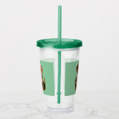 ねこおもしろいとネズミの組み合わせ アクリルタンブラー (右)