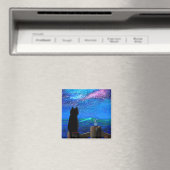 ねこおもしろいねずみ星 マグネット (インサイチュ (食洗機))