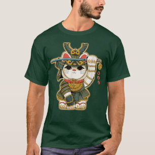 ねこおもしろいラッキーキャットサムライジャパン女子男性へ 過去記事 Tシャツ