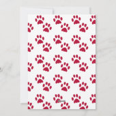 ねこからのクリスマス　レッド　ホリデー　フォトカード シーズンカード (裏面)