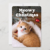 ねこからのクリスマス | 愛猫の写真でユーモア シーズンカード (正面)