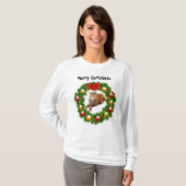 ねこからのメリークリスマス Tシャツ (正面フル)