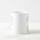 ねこからの朝のご挨拶人間メイド コーヒーマグカップ (中央)