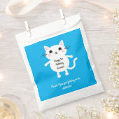 ねこかわいい子猫キッズバースデーパーティーテーマ フェイバーバッグ (クリップ留めされた状態)