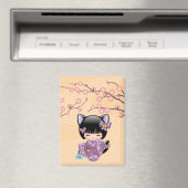 ねこけこし人形 - 猫耳芸者娘 マグネット (インサイチュ (食洗機))