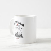 ねこじら - 面白い猫ゴジラパロディ コーヒーマグカップ (正面左)