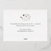 ねこたちが歌う季節 ～ ふわふわユーモア～ かわいい猫たちのクリスマスソング 箔シーズンカード (裏面)