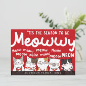 ねこたちが歌う季節 ～ 笑いとキュートさ満載のクリスマス・キャロル シーズンカード (スタンド正面)