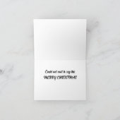 ねこだるまのクリスマス カード (内部)