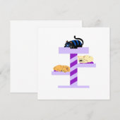 ねこだるまステッカー 招待状 (正面/裏面)