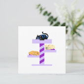 ねこだるまステッカー 招待状 (スタンド正面)