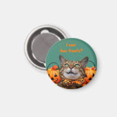 ねこちゃんのおやつ マグネット (正面/裏面)