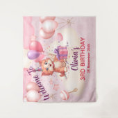 ねこちゃんのお誕生日お祝いタペストリー タペストリー (正面)