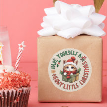 ねこちゃんのクリスマス かわいいオレンジ色の猫