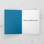 ねこちゃんのクリスマス カスタムフレームにあなたのお気に入りの猫ちゃんの写真を追加 シーズンカード (内部)