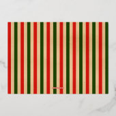 ねこちゃんのクリスマス カスタム写真 箔シーズンカード (裏面)