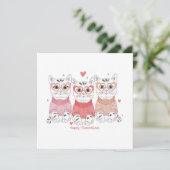 ねこちゃんのバレンタインおめでとう シーズンカード (スタンド正面)