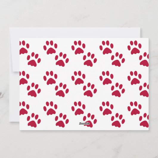 ねこちゃんの小さなクリスマス　レッド　ホリデー　フォトカード シーズンカード (裏面)