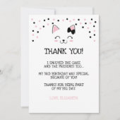 ねこちゃんの感謝カード 招待状 (正面)