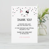 ねこちゃんの感謝カード 招待状 (スタンド正面)