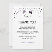 ねこちゃんの感謝カード 招待状 (正面)