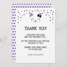 ねこちゃんの感謝カード