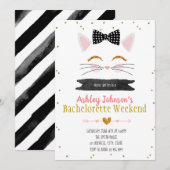 ねこちゃんの花嫁の独身最後の招待状をもらった 招待状 (正面/裏面)