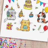 ねこちゃんの誕生日ポストカード ポストカード