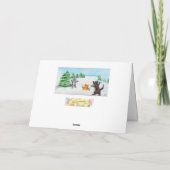 ねこちゃんの雪玉バトル 楽しいホリデーカード シーズンカード (裏面)