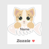 ねこちゃん ダイカット ステッカー シール (シート)