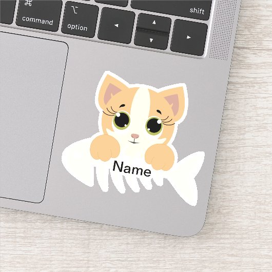 ねこちゃん ダイカット ステッカー シール (詳細)
