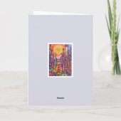 ねこですごく元気な猫のグリーティングカード カード (裏面)