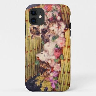 ねこと花束 iPhone 11 ケース