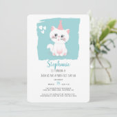 ねこにぴったりな誕生日 招待状 (スタンド正面)