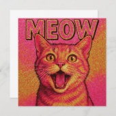 ねこにゃん招待状カード！ 招待状 (正面/裏面)