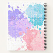 ねこにポジティブなバックトゥスクールスパイラルノートブック ノートブック (裏面)