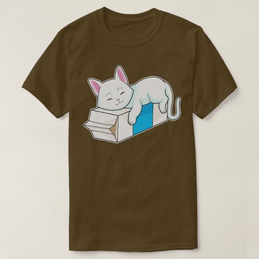 ねこにミルク Tシャツ (デザイン正面)