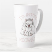 ねこに夢中！ カフェラテマグ (右アングル)